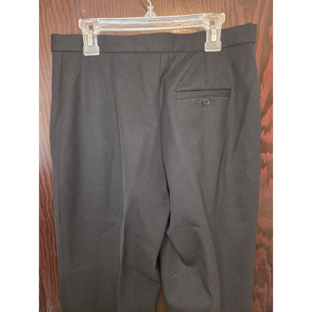 Vintage Ralph Lauren Wool Blend Black Straight Pants Petite Size 6 Classic EUC‎ - Picture 6 of 8